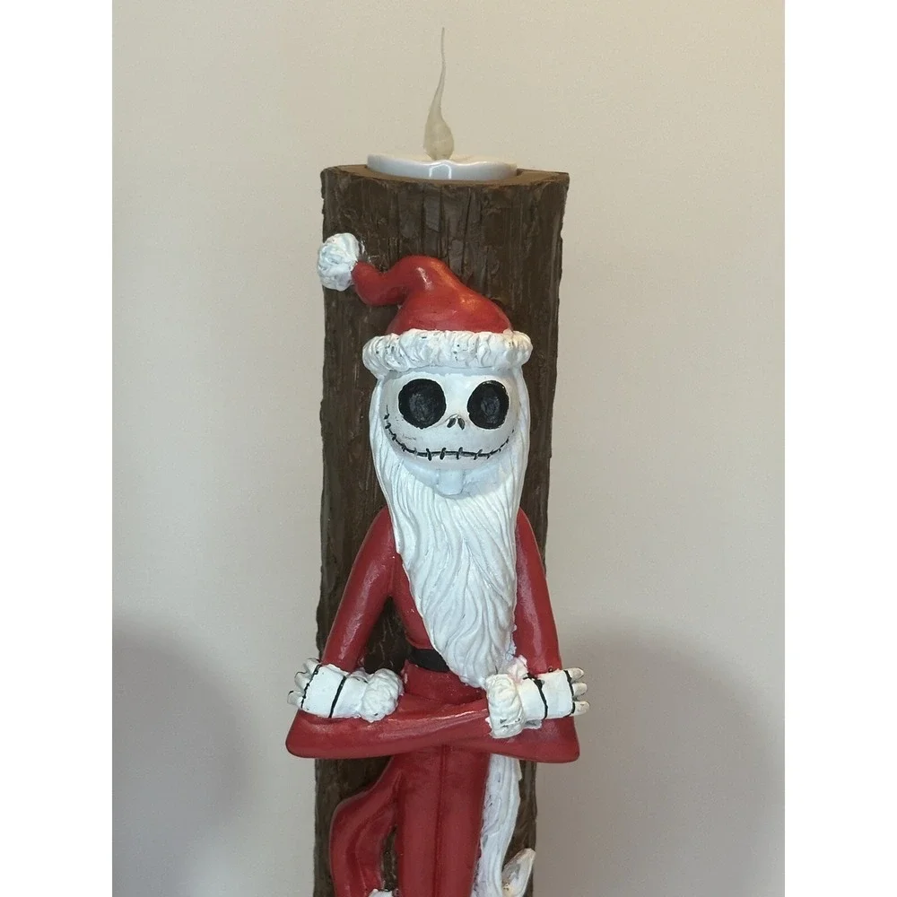 NWT Disney Nightmare Before Christmas Jack‎ & Sally Battery Lit Candle Stick Set